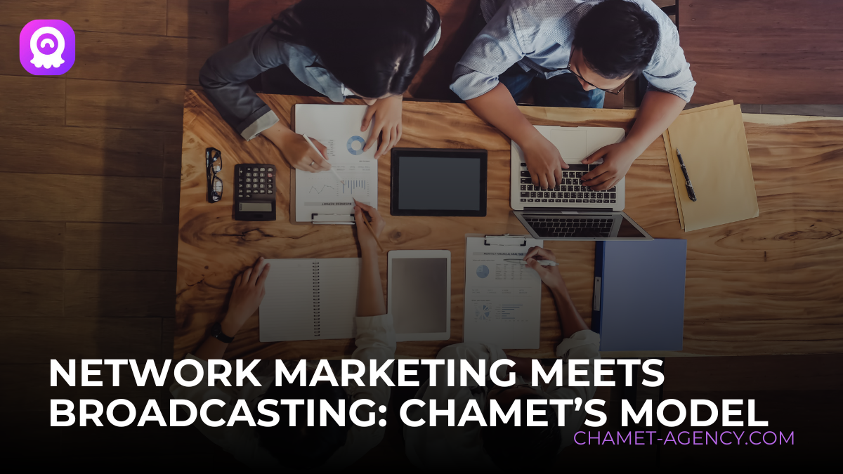 Network Marketing Meets Broadcasting Chamet’s Model